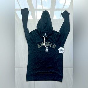 New Women’s Gray and Black light LAA Angels Hoodie size L with tags